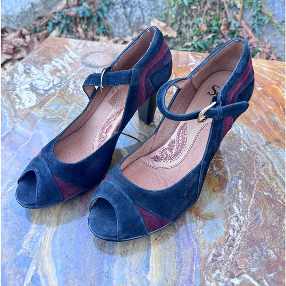 SOFFT suede Mary Jane’s peep toe - Picture 3 of 11